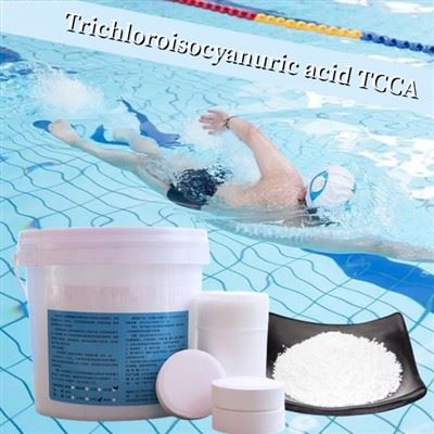 Hot Selling bazénové chemikálie Kyselina trichlorisokyanurová TCCA 90 tablet Chlorová tableta