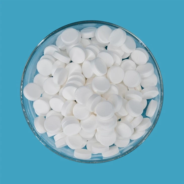 Trichloroisocyanuric Acid Strong Fungicide 90% Chlorine Swimming Pool Water Purification Multifunctional Tablet
